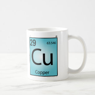 Taza (Cu) de cobre del elemento