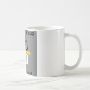 Taza cuadrada del logotipo de las opciones