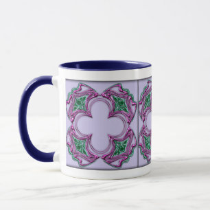 Taza Cuadrado bejeweled Nouveau 2 del arte