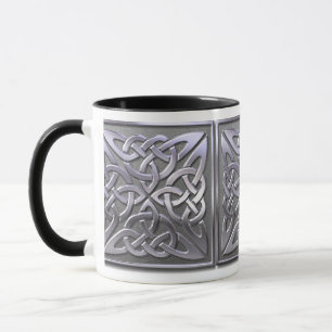 Taza Cuadrado celta - plata