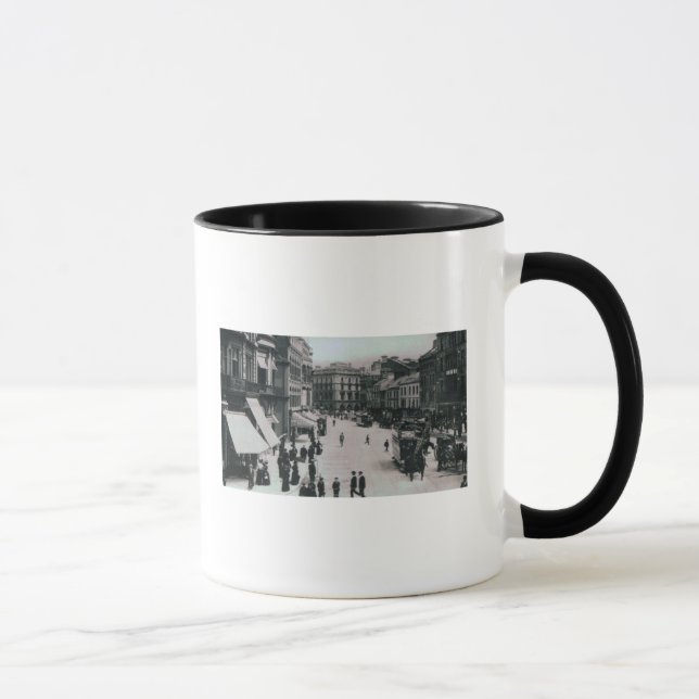 Taza Cuadrado del castillo, Belfast, c.1902 (Derecha)