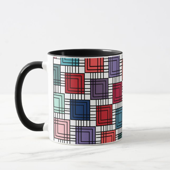 Taza Cuadrados art decó (Izquierda)