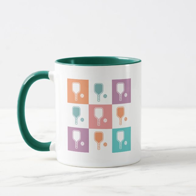 Taza Cuadrícula de Pala de Pickleball (Izquierda)