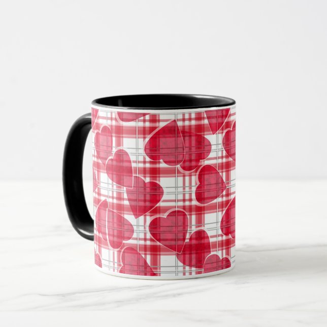 Taza Cuadro de corazón (Anverso izquierdo)