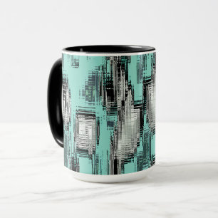 Taza Cuadros abstractos formados de arañazos sobre amar