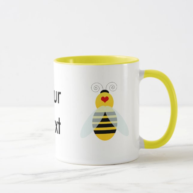 Taza cualidades de abejas con burbujas (Derecha)