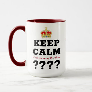 Taza Cualquier año mantener la calma Agregar un hito de