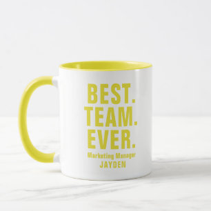 Taza Cualquier color Mejor nombre de equipo de Office