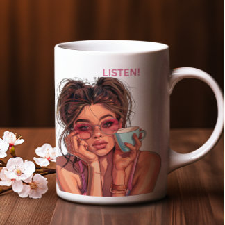 Taza "Cualquier cosa que diga o haga antes del café" Mu