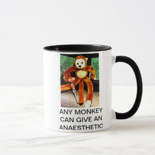 TAZA CUALQUIER MONO PUEDE DAR UN ANESTÉSICO