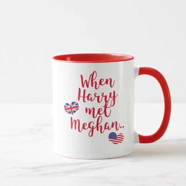 Taza Cuando Harry conoció a Meghan | Real Boda (Derecha)