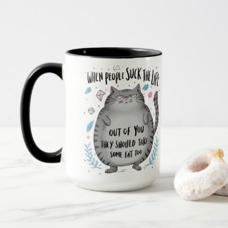 Taza Cuando la gente es molesta Regalo divertido para a