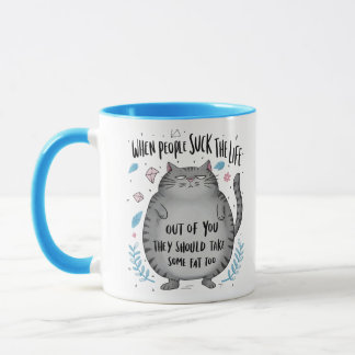 Taza Cuando la gente es molesta Regalo divertido para a