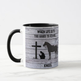 Taza Cuando la vida se pone difícil, Kneel