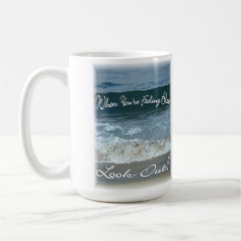 Taza Cuando usted está sintiendo azul mire hacia fuera