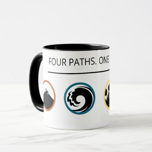 Taza Cuatro Caminos. Un Viaje. (Anverso izquierdo)