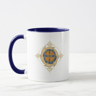 Taza Cuatro Elementos Mandala Marroquí Geometría Sagrad