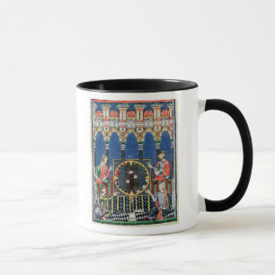Taza Cuatro jugadores árabes del backgammon