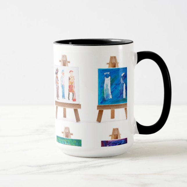 Taza Cuatro pinturas de caballitos de Kay Gale (Derecha)