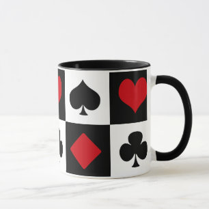 Taza Cuatro trajes de cartas