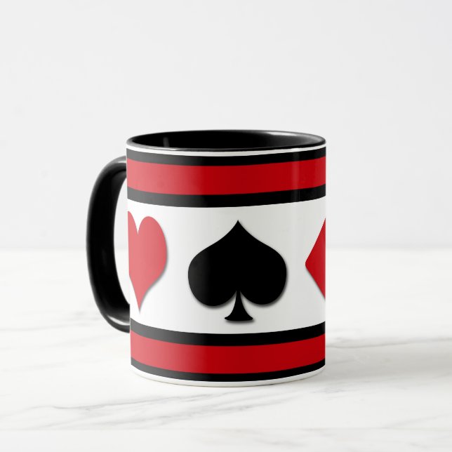 Taza Cuatro trajes de cartas (Anverso izquierdo)
