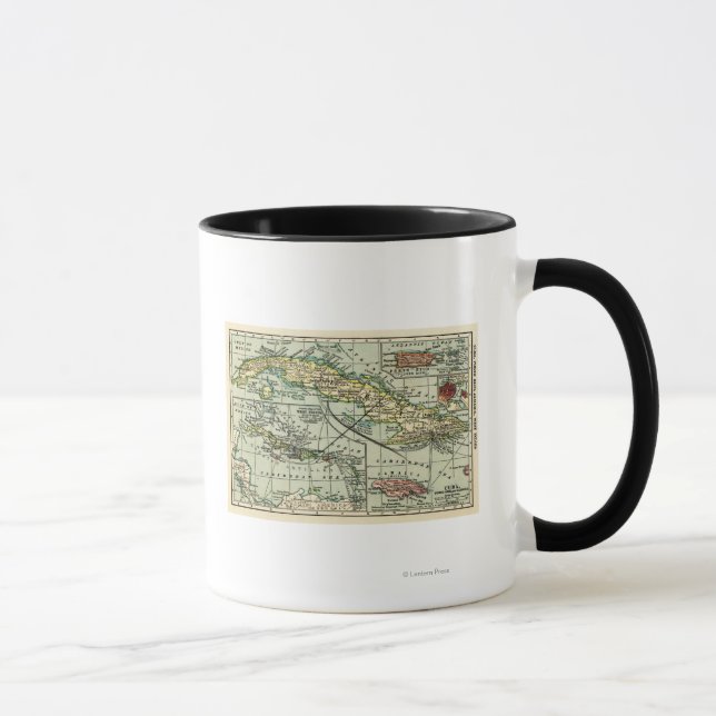 Taza Cuba: Mapa PanorámicoCuba (Derecha)