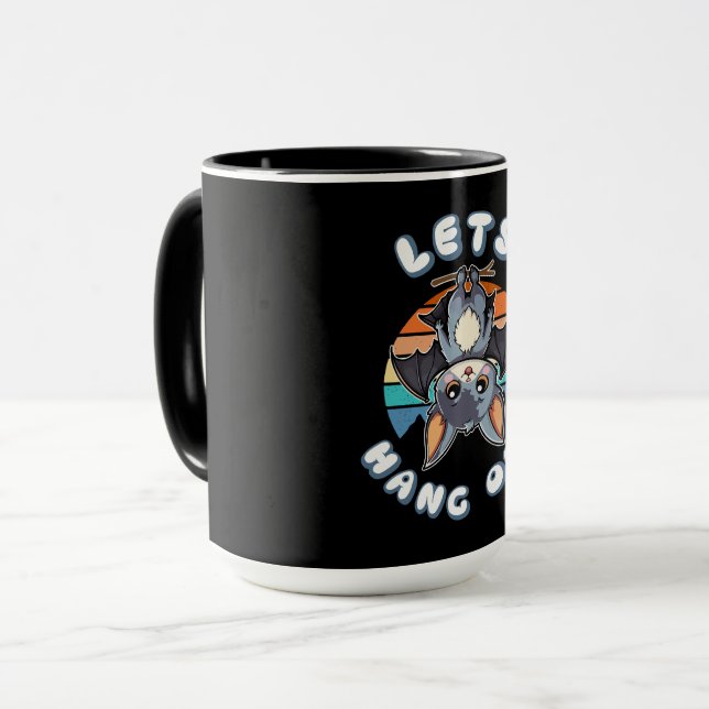 Taza Cubierta colgada y atardecer retro | Vamos a colga (Anverso izquierdo)