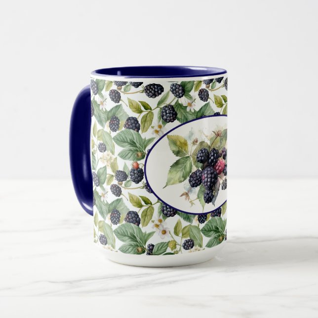 Taza Cubierta de Blackberries (Anverso izquierdo)
