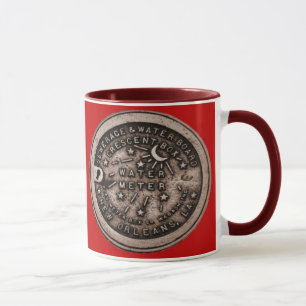 Taza Cubierta del contador del agua de New Orleans