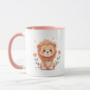Taza Cubo de agua dulce bebé de león