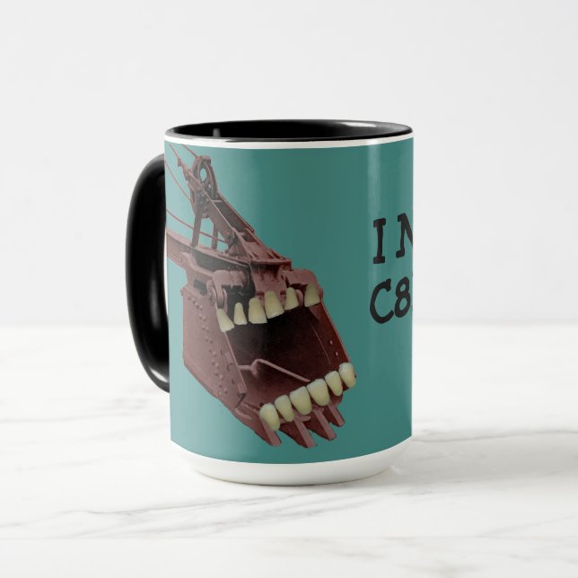 TAZA CUBO DE INGENIERÍA OPERATIVO CON CAFÉ DE DIENTES N (Anverso izquierdo)