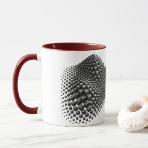Taza Cubo de metal ondulado