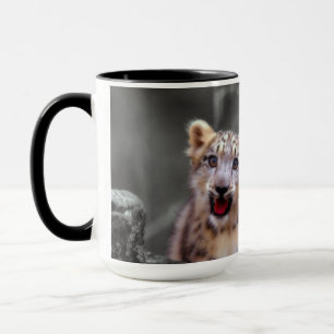 Taza Cubs de leopardo de la nieve