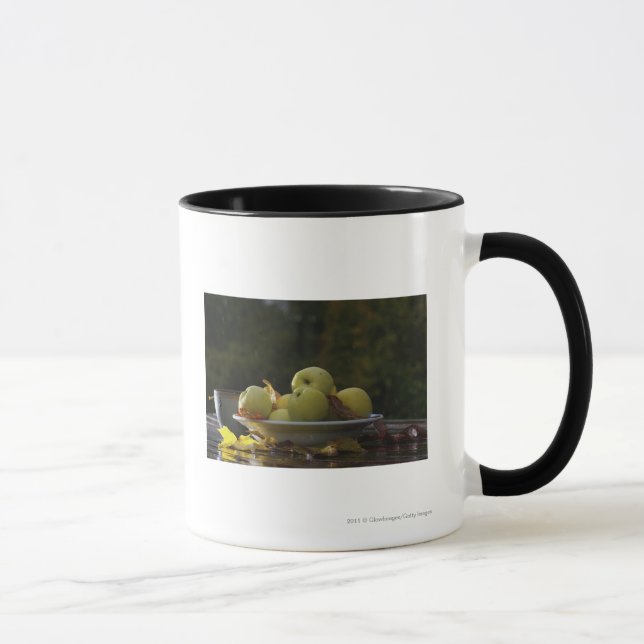 Taza Cuenco de manzanas y de hojas (Derecha)