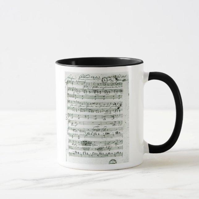 Taza Cuenta manuscrita para el 'Hektors mentido (Derecha)