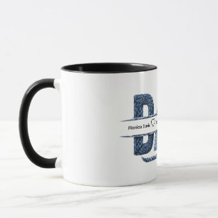 Taza Cuerda Náutica Personalizada para Papá con Monogra