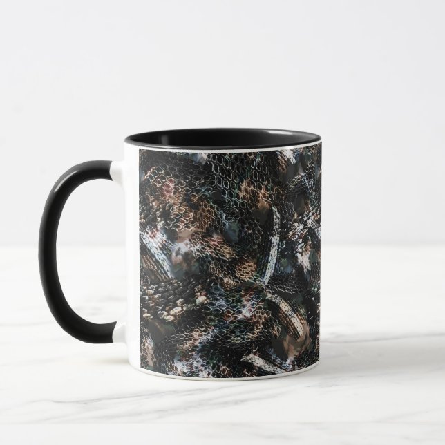 Taza Cuero de piel de pithon, lagarto de serpiente sin  (Izquierda)