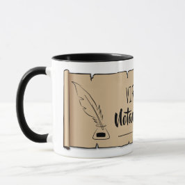 Taza Cuero de plumas de desplazamiento público del nota