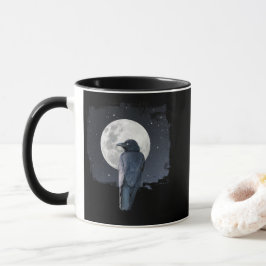 Taza Cuervo de Bosque Luna Fría