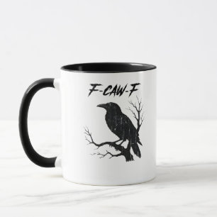 Taza Cuervo Divertido F-Caw-F