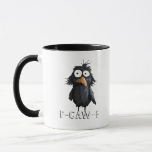 Taza Cuervo, F-Caw-F Pájaro Divertido F-Caw-F Vaca Humo