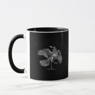 Taza Cuervo, F-Caw-F Pájaro Divertido Luna Gótica Humor