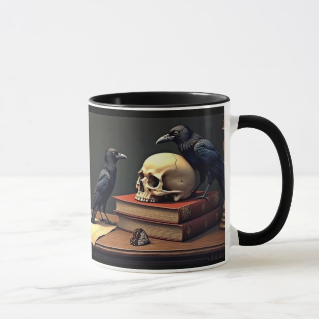 Taza Cuervo y calavera (Derecha)