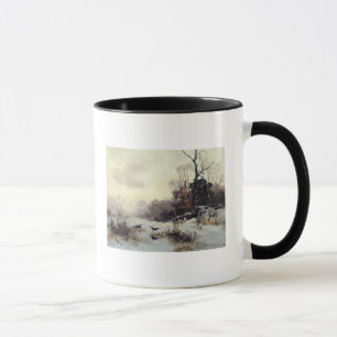 Taza Cuervos en un invierno Landscape, 1907