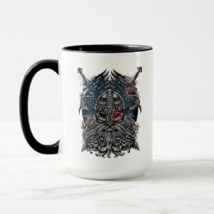 Taza Cuervos y espadas de Odín Mitología vikinga bander