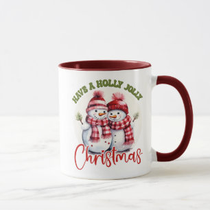 Taza Cuesta Tener Navidades De Alegría Y Snowmen