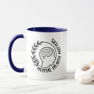 Taza Cuestiones de salud mental
