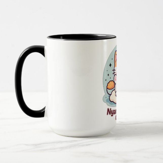 Taza Cuidad nyan-creíble - Gato kawaii lindo (Izquierda)