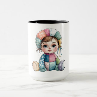 Taza Cuidada acuarela Patchwork Baby Snow Mujer