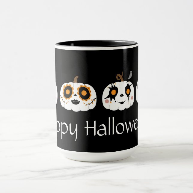 Taza Cuidada calabazas de Halloween Mug (Centro)